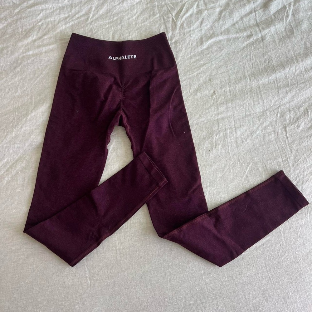 alphalete black cherry leggings